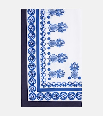 Big Pineapple Blu Large tablecloth | La DoubleJ