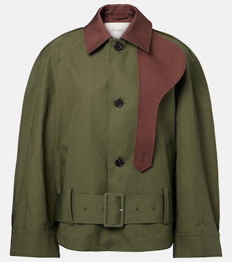 Cotton asymmetric jacket | JW Anderson