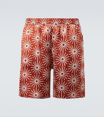 Palma printed silk-blend shorts | Frescobol Carioca