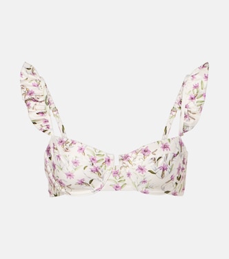 Bedrucktes Bikini-Oberteil Kiwi | Agua by Agua Bendita