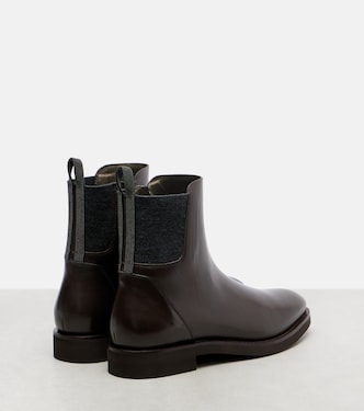 Bottines Chelsea Monili en cuir | Brunello Cucinelli