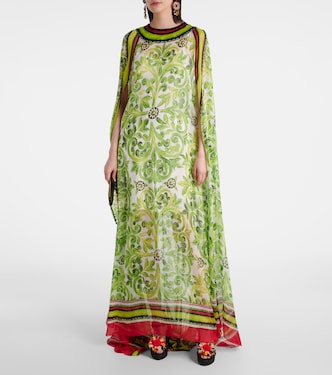 Bedrucktes Maxikleid aus Seide | Dolce&Gabbana