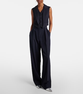 Cropped wool vest | McQueen