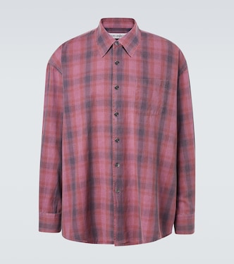 Camisa Borrowed de franela de algodón a cuadros | Our Legacy