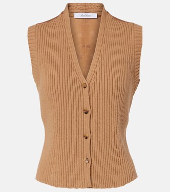 Weste Madre aus einem Wollgemisch mit Satin | Max Mara