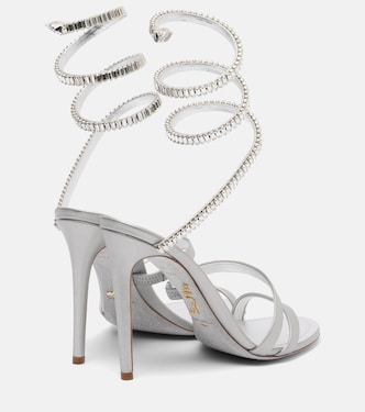 Sandales Cleo Spark 105 en cuir métallisé  | Rene Caovilla