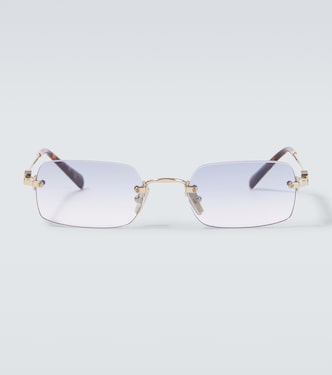 Logo rectangular sunglasses | Miu Miu