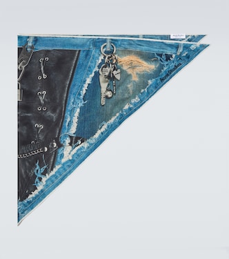 Trompe l'œil silk scarf | Acne Studios