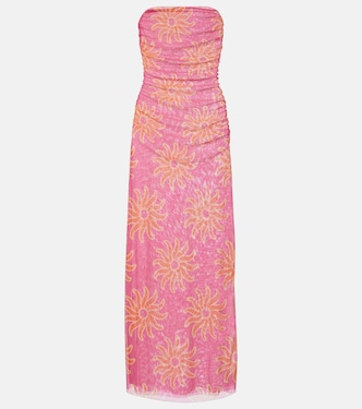 Daphne printed mesh midi dress | Cala de la Cruz
