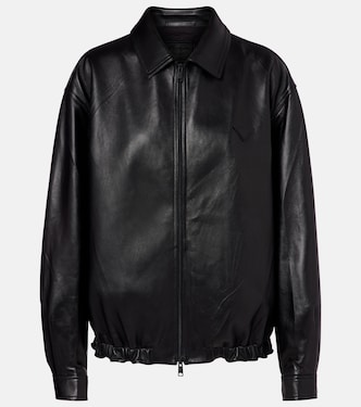 Leather blouson jacket | Prada