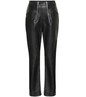 High-rise faux leather pants | Stella McCartney