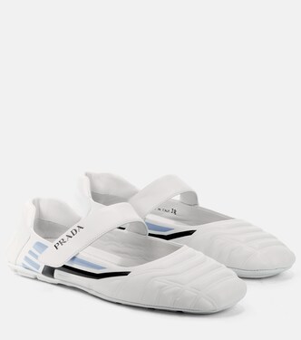 Leather ballet flats | Prada