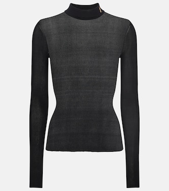 Top de seda con cuello alto | Saint Laurent