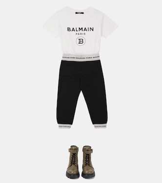 Pantalon de survêtement en coton | Balmain Kids
