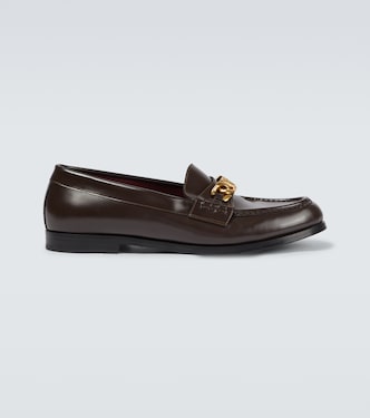 VLogo Chain leather loafers | Valentino Garavani