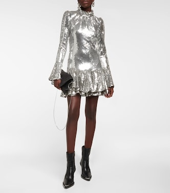 Minikleid mit Pailletten | Rabanne