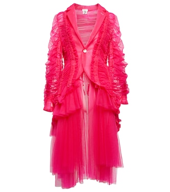 Ruched tulle blazer dress | Noir Kei Ninomiya