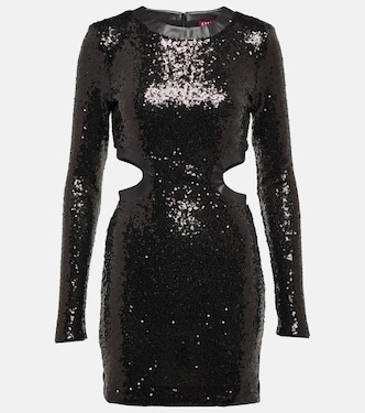Dolce sequined nylon minidress | Staud