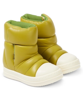 Stivaletti Puffer in pelle | Rick Owens Kids