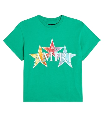 Stars 코튼 저지 티셔츠 | Amiri Kids