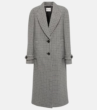 Single-breasted virgin wool coat | Miu Miu