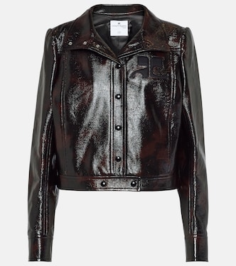 Chaqueta biker en mezcla de alogodón | Courrèges