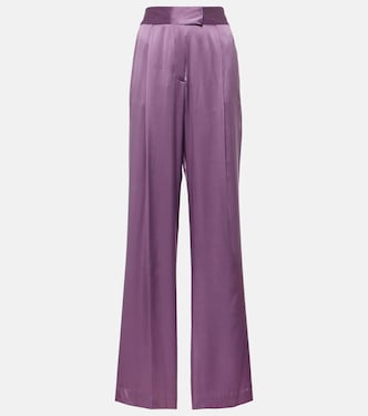 Pantalones anchos de satén de seda | The Sei