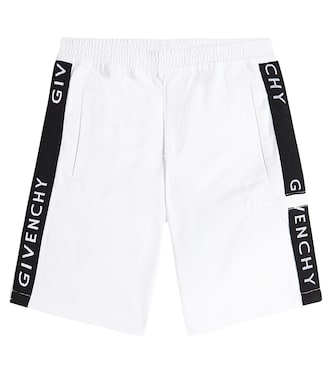 Bermudas de mezcla de algodón con logo | Givenchy Kids