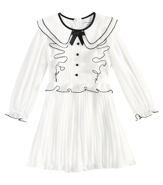 Abito in chiffon con volant | Self-Portrait Kids