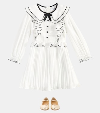 Abito in chiffon con volant | Self-Portrait Kids