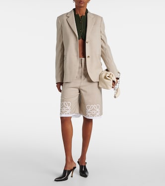 Blazer de lana con abertura | Loewe