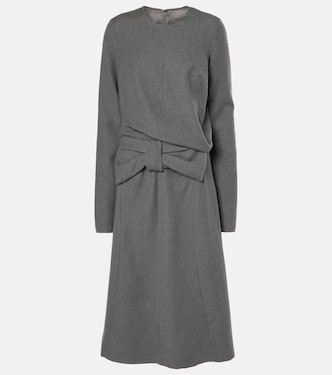 Robe midi en coton et laine | Maison Margiela
