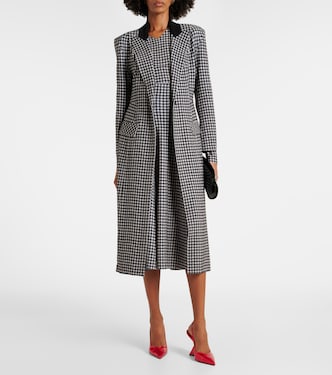 Cappotto monopetto pied-de-poule | Norma Kamali