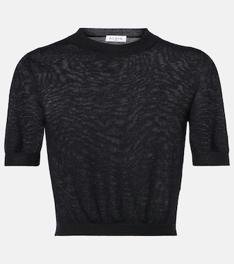 Cropped-Top aus Kaschmir | Alaïa