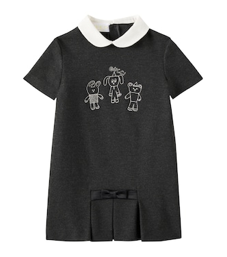 Baby embroidered cotton jersey dress | Gucci Kids
