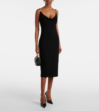Vestido midi Medusa ‘95 de crepé | Versace