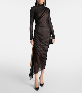 Midikleid aus Mesh | Mugler