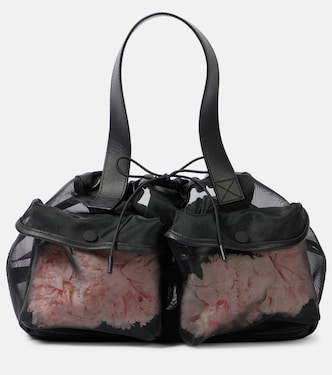 Sac Carnation Pocket en toile et cuir | Simone Rocha