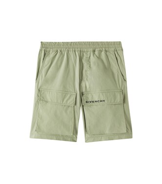 Bermuda in popeline di misto cotone | Givenchy Kids