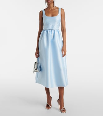 Robe midi en satin | Self-Portrait