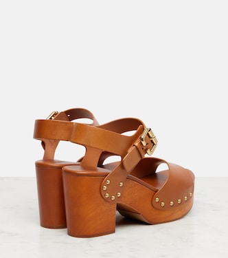 Jeannette 80 studded leather sandals | Chloé
