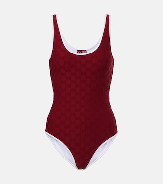 GG terrycloth jersey swimsuit | Gucci