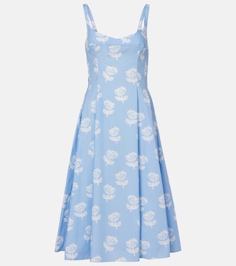 Floral cotton midi dress | Marni