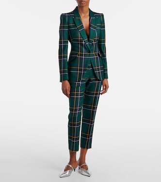 Plaid wool blazer | McQueen