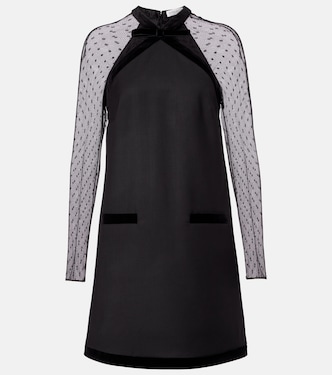 Virgin wool gabardine minidress | Nina Ricci