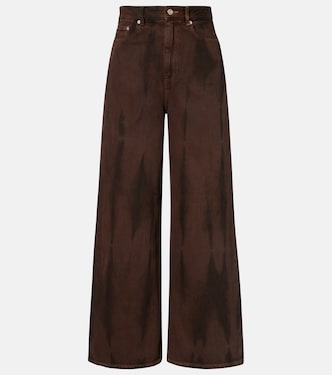 High-rise wide-leg jeans | Ganni