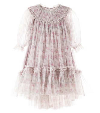 Abito Marisol in tulle con stampa floreale | C'era Una Volta