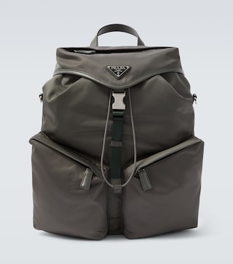 Rucksack aus Re-Nylon mit Leder | Prada