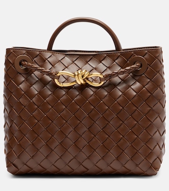 Andiamo Intrecciato Small leather tote bag | Bottega Veneta