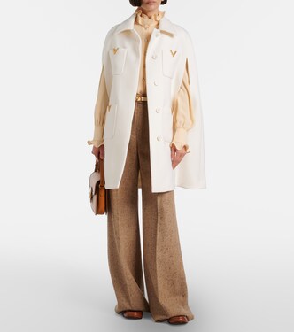 VLogo wool cape | Valentino